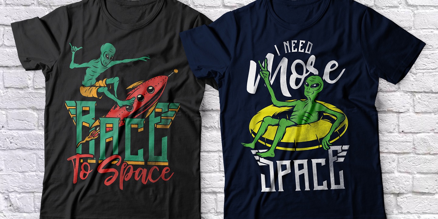 Ejemplo de fuente Space Vacation Full